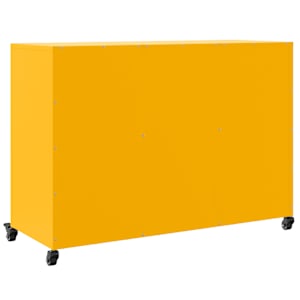 Příborník hořčicově žlutý 100,5 x 39 x 72 cm ocel - obrázek 8