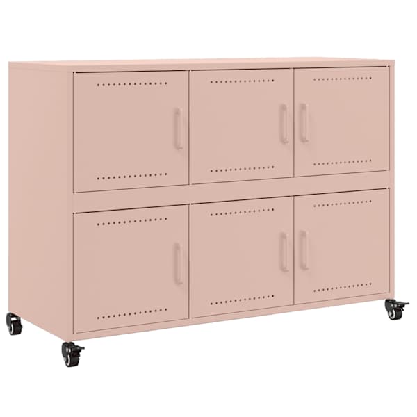 vidaXL puhvetkapp, roosa, 100,5x39x72 cm, teras