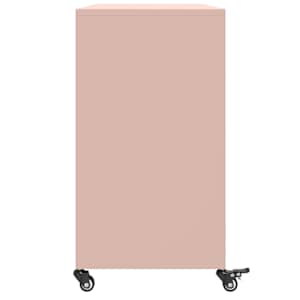 Příborník růžový 100,5 x 39 x 72 cm ocel - obrázek 7