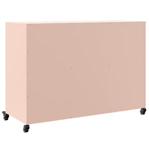 Příborník růžový 100,5 x 39 x 72 cm ocel - obrázek 8