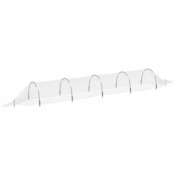 vidaXL v&otilde;rgutunnel, 1,5 x 5 m, klaaskiud ja PP