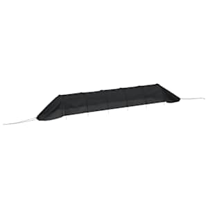 Zahradní tunel černý 300 x 50 x 48,5 cm ocel a polyethylen - obrázek 2