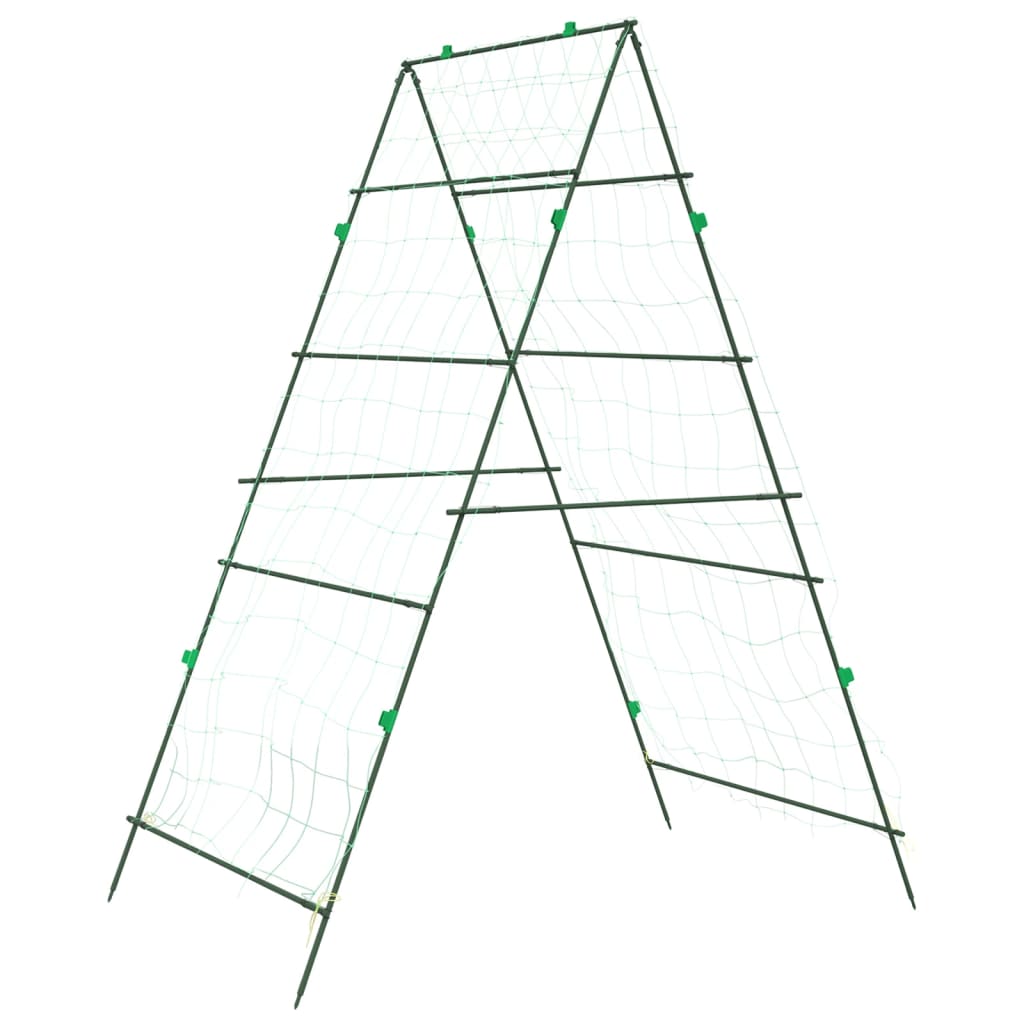 vidaXL Zahradní treláž pro popínavé rostliny A rám 99x90x175,5 cm ocel