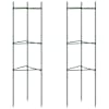 vidaXL tomatitaime tugi 2 tk, 116 cm, teras ja PP