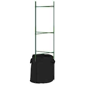 Podpěrná klec pro rajčata s pytlem 2 ks 116 cm ocel a PP - obrázek 4