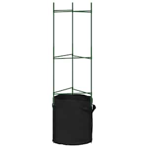 Podpěrná klec pro rajčata s pytlem 2 ks 116 cm ocel a PP - obrázek 5