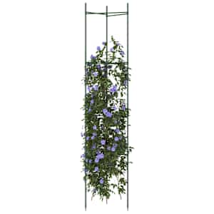 Podpěrná klec pro rajčata 2 ks 154 cm ocel a PP - obrázek 1