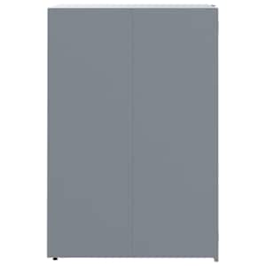 Box na 1 popelnici šedý 69 x 79 x 117 cm ocel - obrázek 6