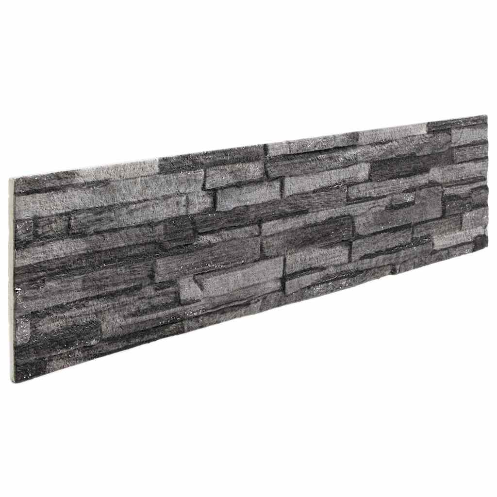 vidaXL 3D nástenné panely 14 ks antracitové 100x25 cm EPS