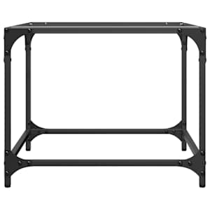 Konferenční stolky průhledná skleněná deska 2ks 50x50x40cm ocel - obrázek 4