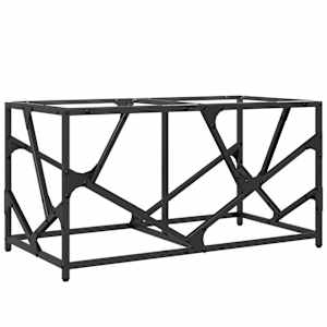 Konferenční stolek průhledná skleněná deska 78,5x40x41 cm ocel - obrázek 6