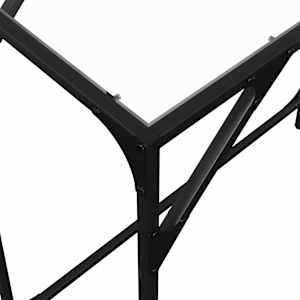 Konzolový stolek průhledná skleněná deska 80x35x81 cm ocel - obrázek 8