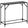vidaXL kohvilaud, must klaasplaat, 98 x 35 x 81 cm, teras