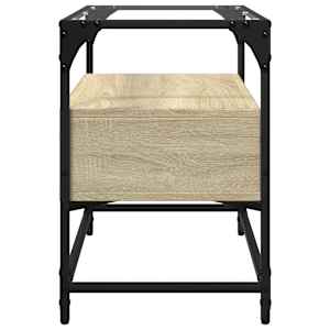 TV skříňka se skleněnou deskou dub sonoma 60x35x51 cm kompozit - obrázek 5