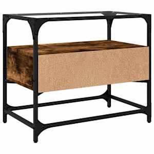 TV skříňka se skleněnou deskou kouřový dub 60x35x51 cm kompozit - obrázek 6