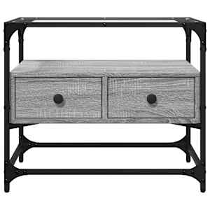 TV skříňka se skleněnou deskou šedá sonoma 60x35x51 cm kompozit - obrázek 4