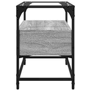 TV skříňka se skleněnou deskou šedá sonoma 60x35x51 cm kompozit - obrázek 5