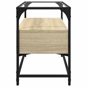 TV skříňka se skleněnou deskou dub sonoma 80x35x51 cm kompozit - obrázek 5
