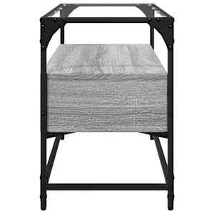 TV skříňka se skleněnou deskou šedá sonoma 80x35x51 cm kompozit - obrázek 5