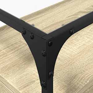 TV skříňka se skleněnou deskou dub sonoma 98x35x51 cm kompozit - obrázek 8