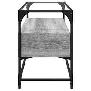 TV skříňka se skleněnou deskou šedá sonoma 98x35x51 cm kompozit - obrázek 5