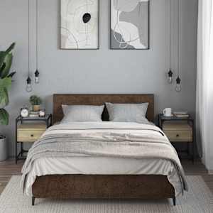 Noční stolky 2 ks dub sonoma 40 x 40 x 55 cm kompozitní dřevo