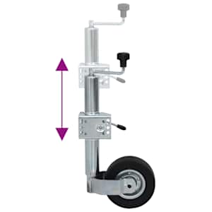 Opěrné kolo pro přívěs s dělenou svorkou 60 mm pozinkovaná ocel - obrázek 5
