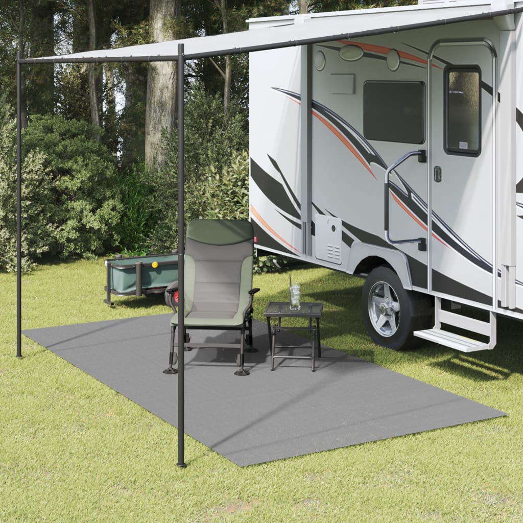 vidaXL Covor pentru cort, antracit, 4x2 m