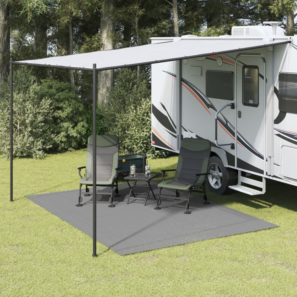 vidaXL Zeltteppich Anthrazit 3,5x2,5 m