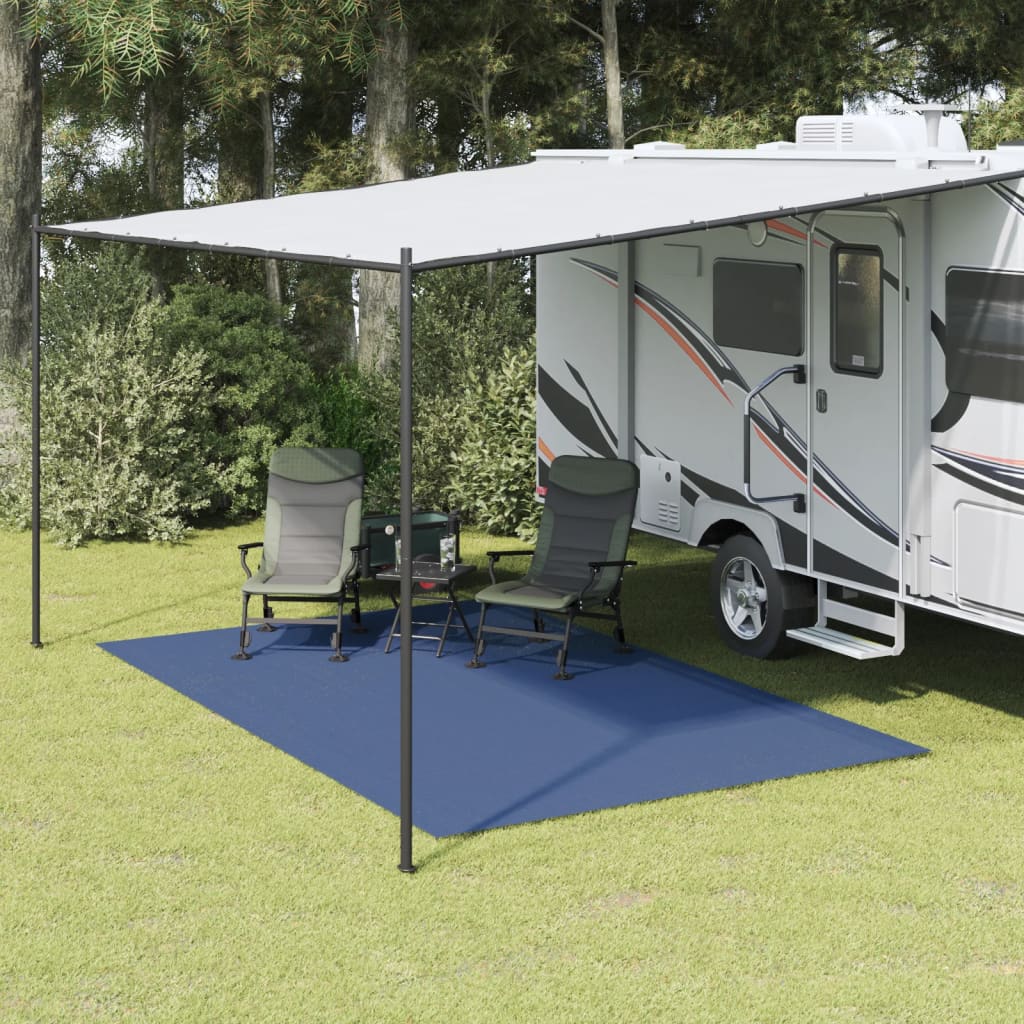 vidaXL Covor pentru cort, albastru, 4x2,5 m