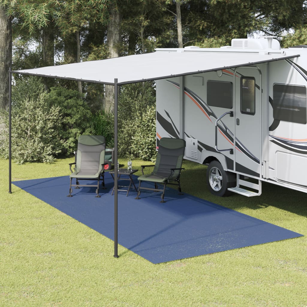 vidaXL Covor pentru cort, albastru, 6x2,5 m