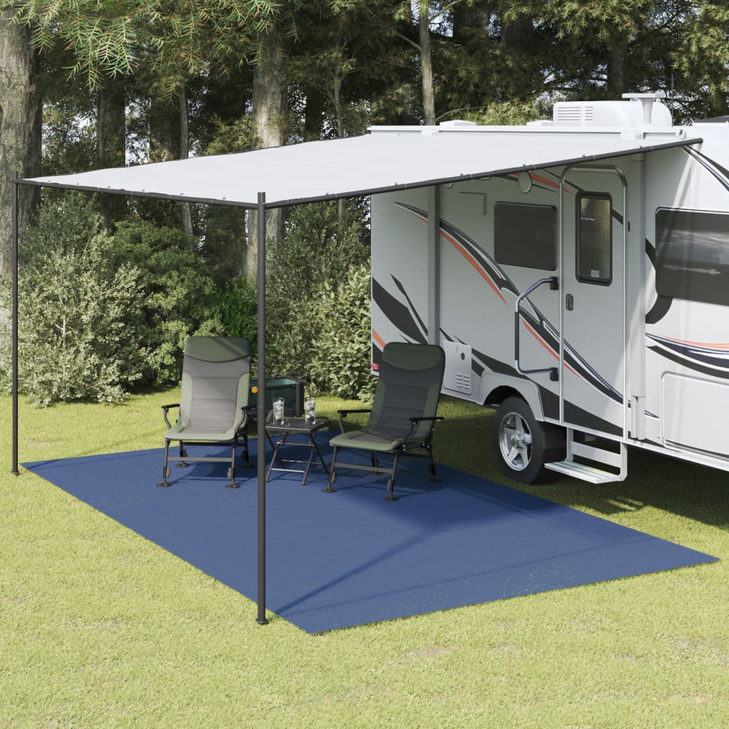 vidaXL Campingteppich Blau 5x3 m