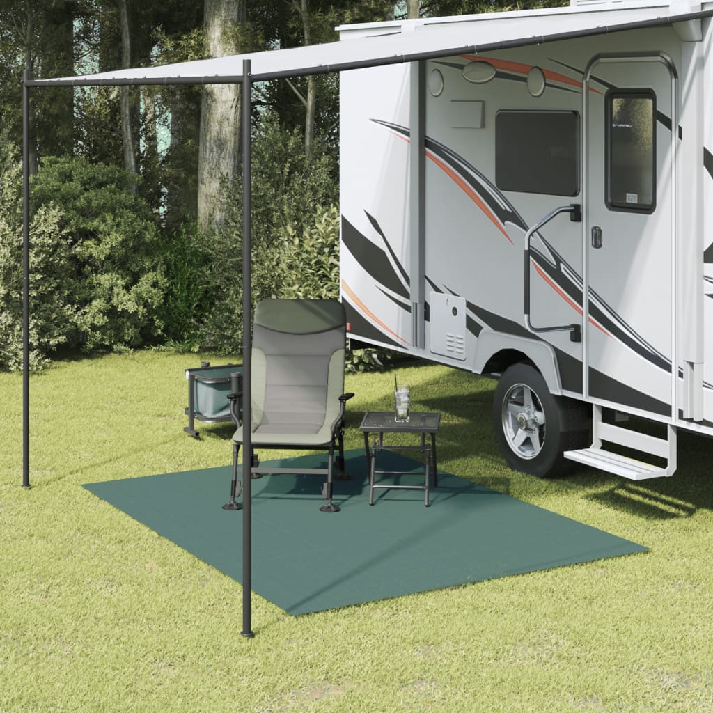 vidaXL Covor pentru cort, verde, 2,5x2 m