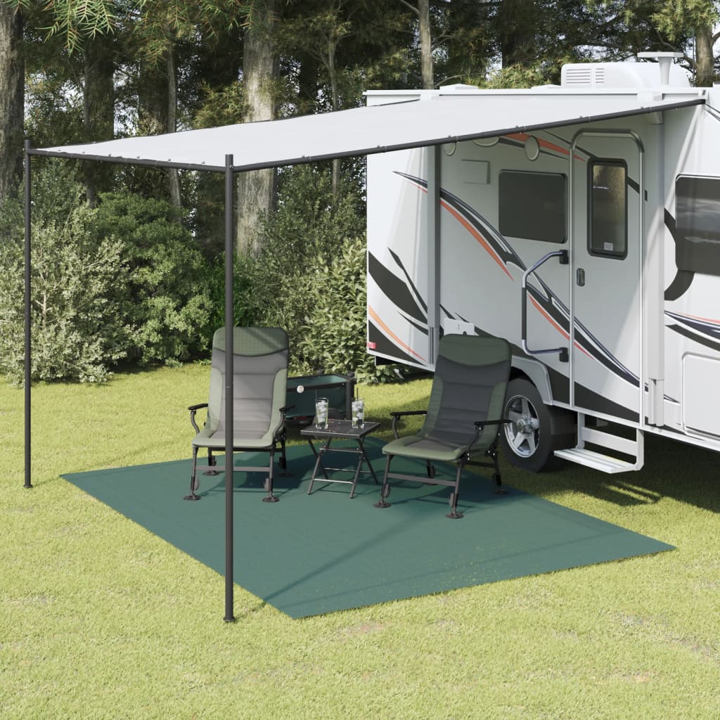 vidaXL Covor pentru cort, verde, 3,5x2,5 m