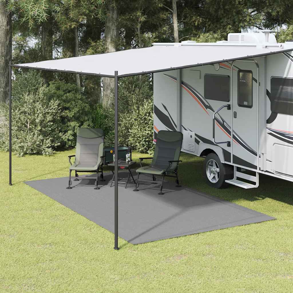 vidaXL Zeltteppich Hellgrau 4,5x2,5 m