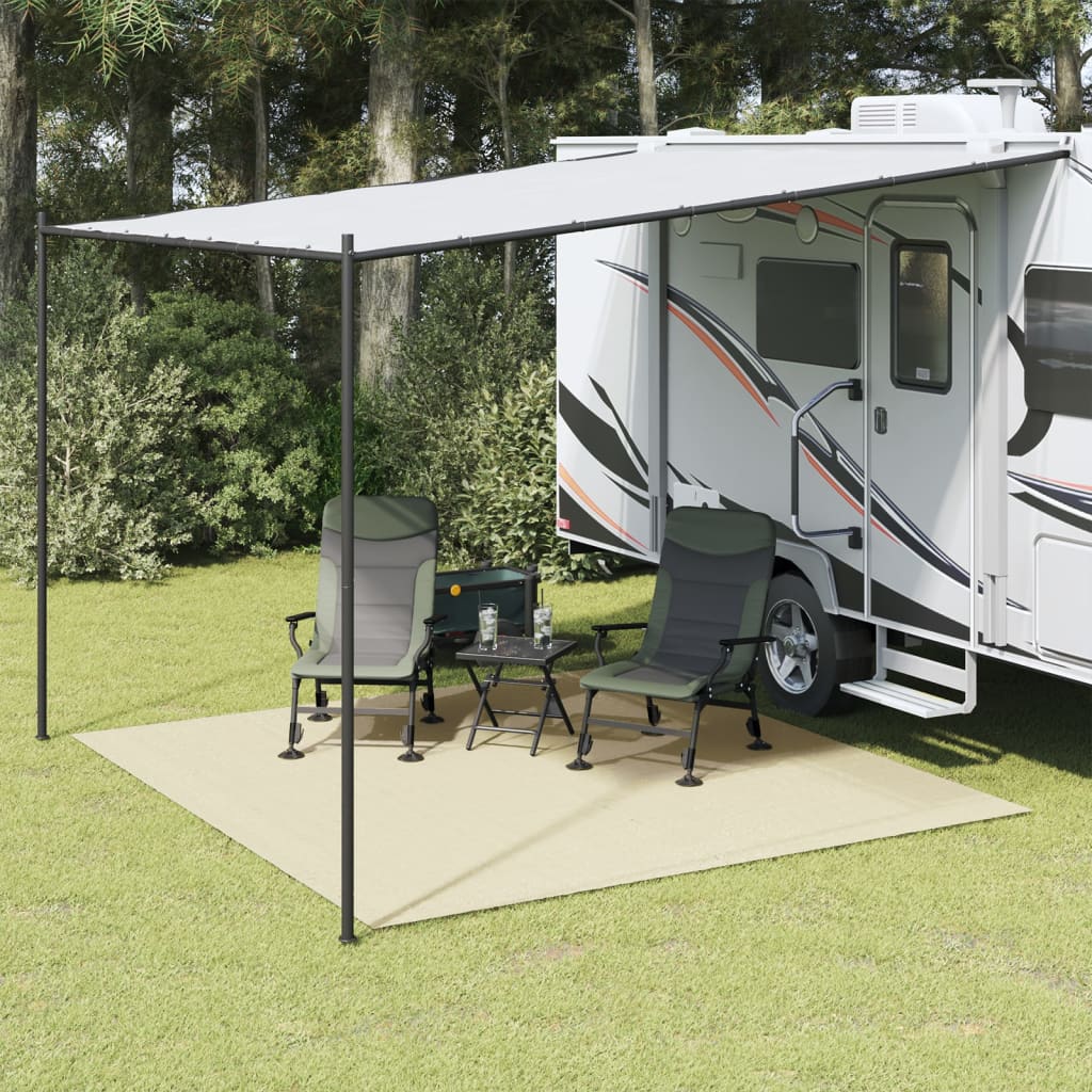 vidaXL Zeltteppich Creme 3x3 m