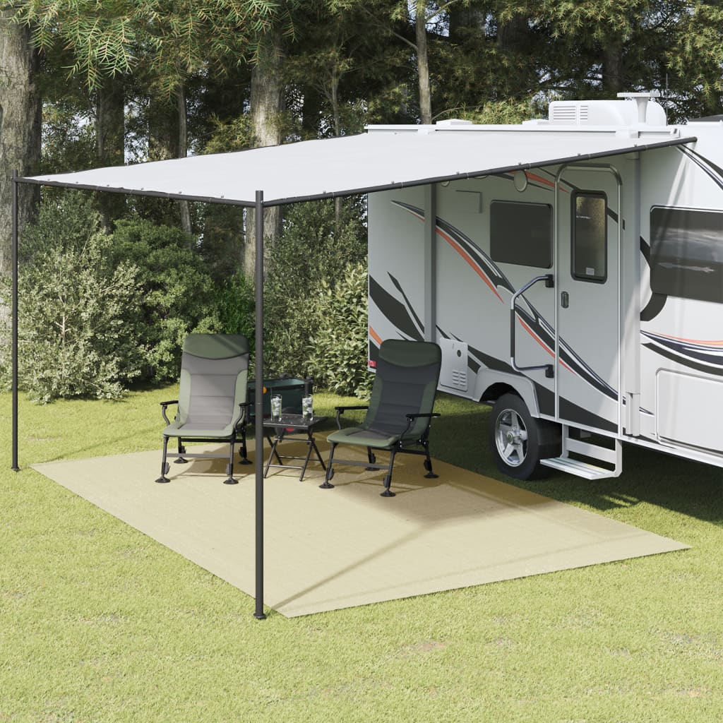 vidaXL Covor pentru cort, crem, 6x3 m