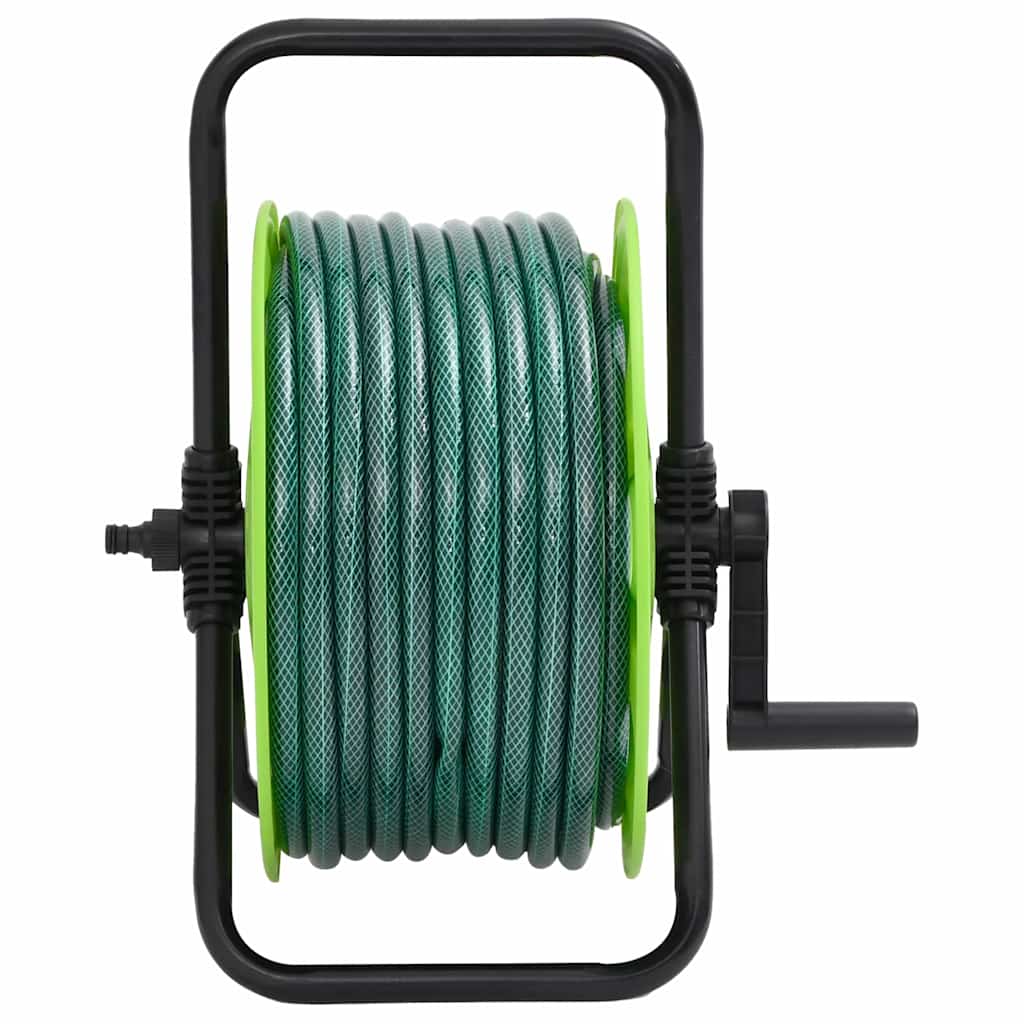 vidaXL Voľne stojaci zelený hadicový bubon sada koncoviek 0,75"20m PVC