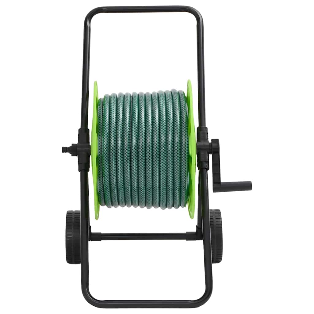 vidaXL Slanghaspelkar en slangkoppelset 0,75" staand 20 m PVC groen afbeelding