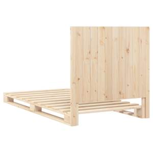 Rám postele s čelem 100 x 200 cm masivní borové dřevo - obrázek 9