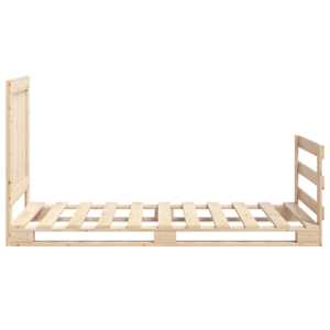 Rám postele s čelem 90 x 200 cm masivní borové dřevo - obrázek 8
