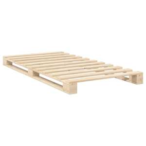 Rám postele s čelem 100 x 200 cm masivní borové dřevo - obrázek 7