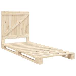 Rám postele s čelem 90 x 200 cm masivní borové dřevo - obrázek 3