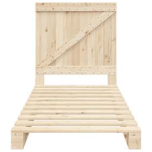 Rám postele s čelem 90 x 200 cm masivní borové dřevo - obrázek 5