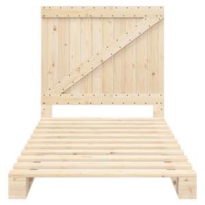 Rám postele s čelem 100 x 200 cm masivní borové dřevo - obrázek 5