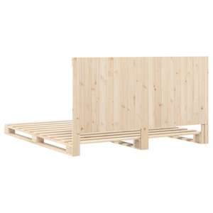 Rám postele s čelem 200 x 200 cm masivní borové dřevo - obrázek 9