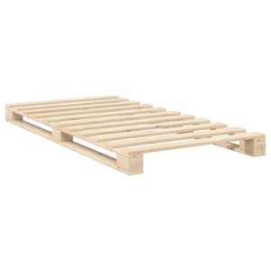 Rám postele s čelem 100 x 200 cm masivní borové dřevo - obrázek 7