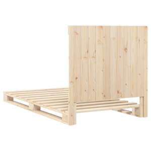 Rám postele s čelem 100 x 200 cm masivní borové dřevo - obrázek 9