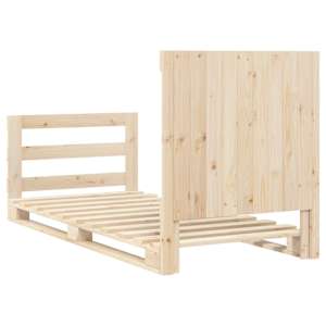 Rám postele s čelem 90 x 200 cm masivní borové dřevo - obrázek 9