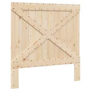Rám postele s čelem 100 x 200 cm masivní borové dřevo - obrázek 6